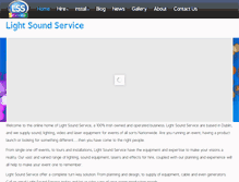 Tablet Screenshot of lightsoundservice.ie